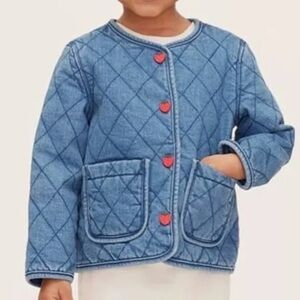 kate spade Blue Quilted Jean Jacket